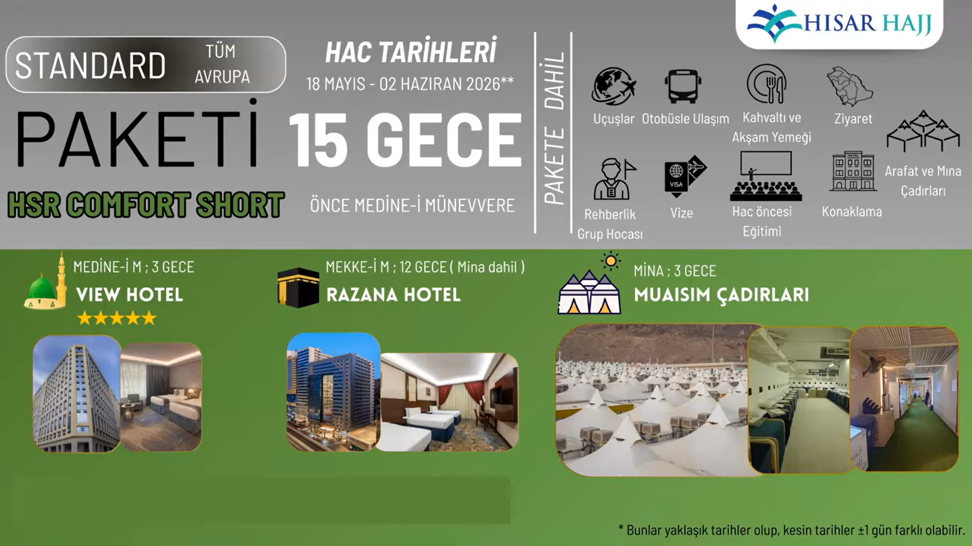Comfort Short Package (15 Days)